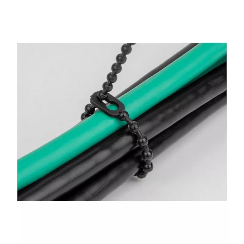 Helmestatud kaabliside DeLOCK 19566 P 100 x L 2,4 mm must 100 tk