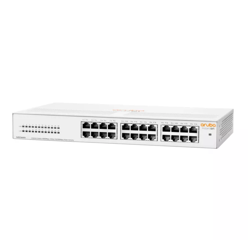 HPE Aruba Networking Aruba Instant On 1430 24G haldamatu L2 Gigabit Ethernet (10/100/1000) 1U valge