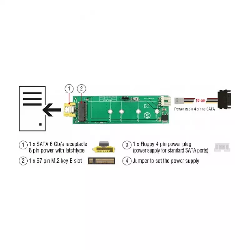 Sisemine M.2 adapter DeLOCK 63917