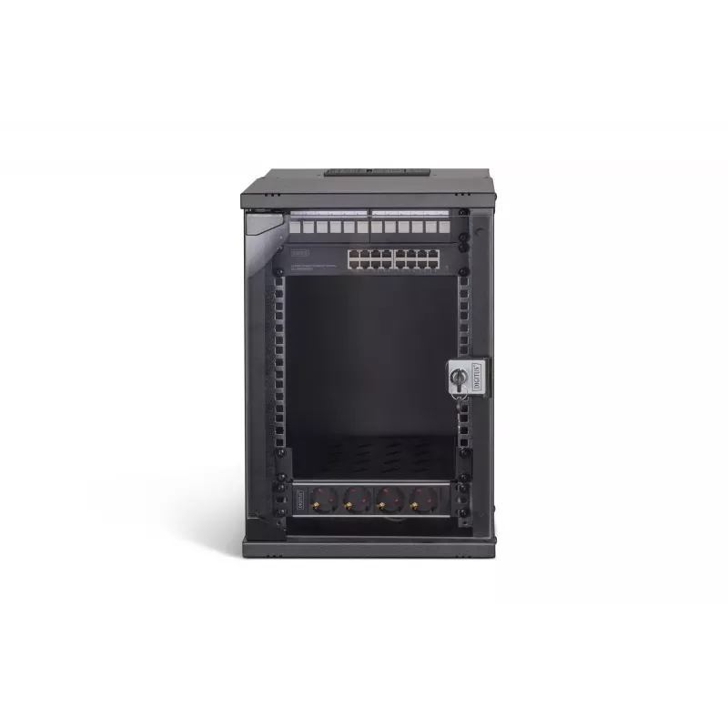 Seinale paigaldatav korpus Digitus DN-49103-SET 9U 315 x 300 mm Must