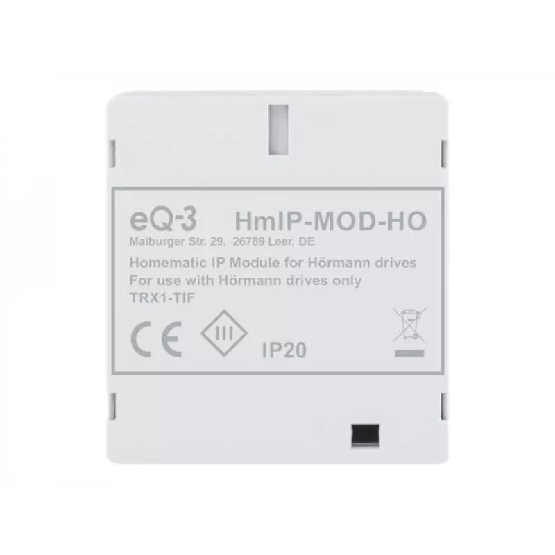 Laiendusmoodul Homematic IP 153986A0 — valge, juhtmevaba 868 MHz, 48×16×52 mm
