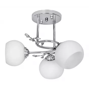 Activejet Classic laelühter ripatslamp IRMA nikkel kolmekordne 3xE27 elutuppa