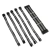 Kaabli pikenduskomplekt Kolink Core Adept — punutud PET-kate, vaskjuhtmed, 300–350 mm pikkused, 6-osaline komplekt