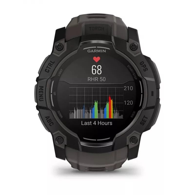 Garmin Instinct 3 AMOLED 3,3 cm (1,3) 50 mm digitaalne 416 x 416 pikslit puutetundlik ekraan must GPS (satelliit)