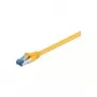 Wentronic Goobay CAT 6a paigalduskaabel, S/FTP (PiMF), kollane, 2 m – LSZH halogeenivaba, vask (93740)