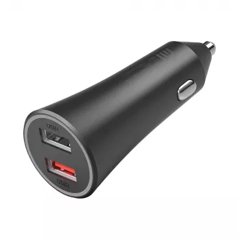 Xiaomi 37 W kahe pordiga auto laadija must, must