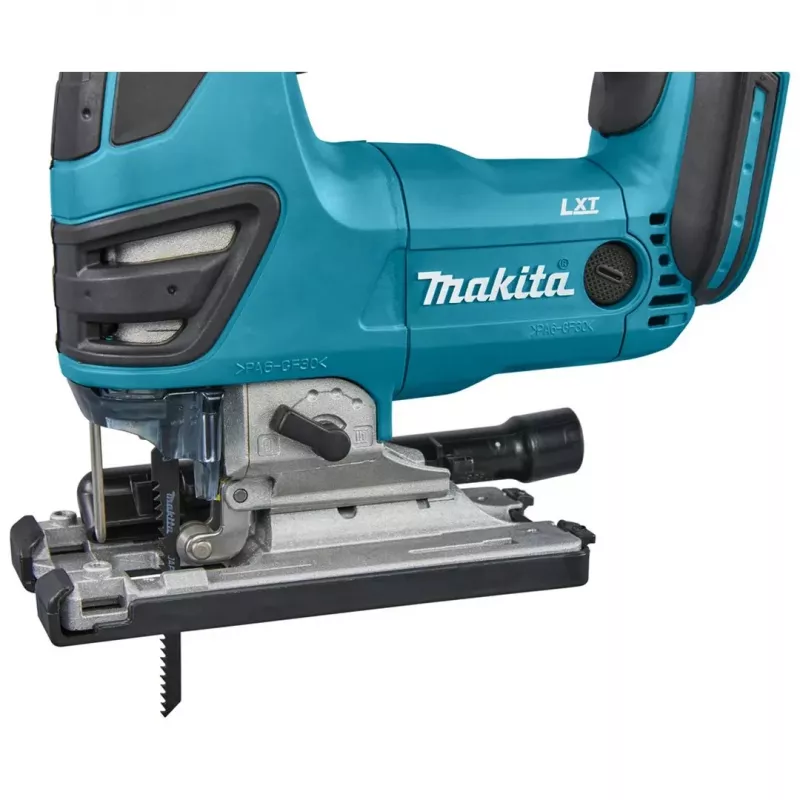 Tikksaag Makita DJV180ZX juhtmeta korpuseta — 3-astmeline pendel, 0–2600 SPM, käigupikkus 26 mm, lõikesügavus puidus 135 mm