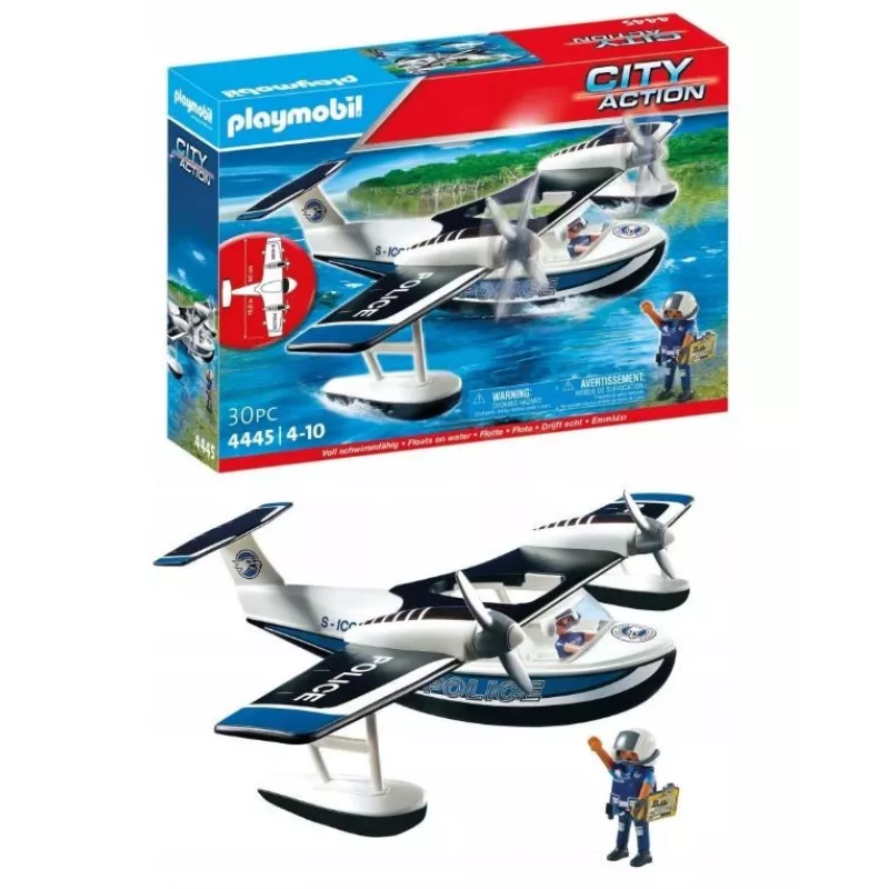 Figuurikomplekt City Action 4445 Politsei Vesilennuk