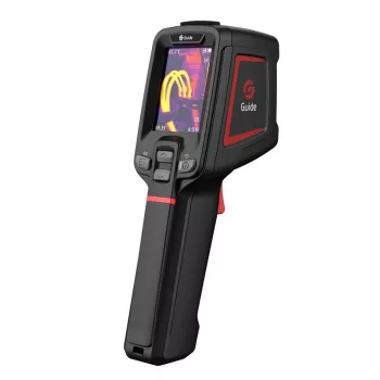 Termokaamera Guide Sensmart E1+ — 120×90 px termoandur, 240×180 px max, 2,4-tolline LCD, Wi‑Fi, IP54, -20–550 °C
