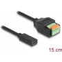 DeLOCK USB 2.0 kaabel USB USB-C emane klemmiploki adapterile 15 cm