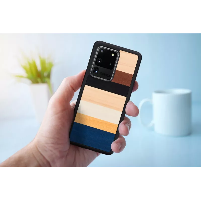 Telefoniümbris man and wood Samsung Galaxy S20 Ultra jaoks — must