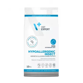 VET EXPERT Veterinary Diet Hypoallergenic Insect Dog - kuiv koeratoit - 12 kg