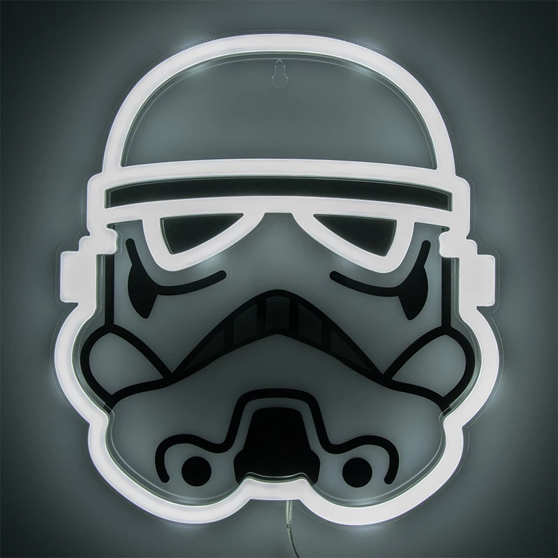 Seinale paigaldatav LED-neoonvalgusti Paladone Stormtrooper mudel PP14595SWVN, dekoratiivne Star Warsi valgustus
