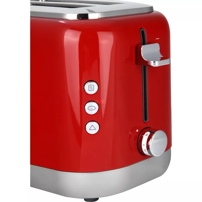 Röster Kenwood TCX751RD 2-viiluline 900 W, metallkorpus, punane, 160×272×257 mm