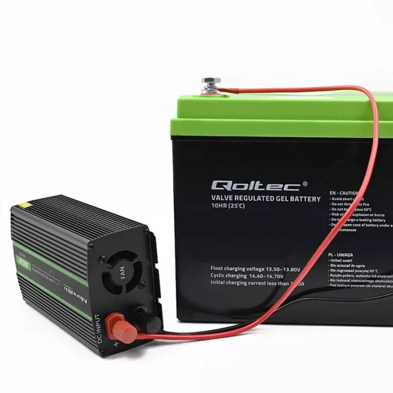 Qoltec Monolith toiteadapter/inverter Auto 600 W must