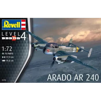 Plastist mudelikomplekt REVELL Arado AR-240 1/72 — lennuki mudel