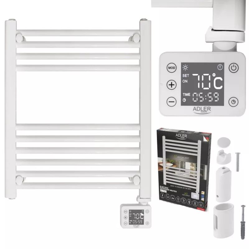 LED elektriline vannitoaradiaator | AD 7823 | Radiaator | 400 W | Valge | IP24