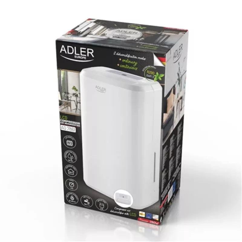 Õhukuivati Adler AD 7861, 280 W võimsus, 2 L veepaak