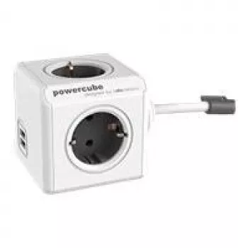 Pikendusjuhe Allocacoc 1407/DEEUPC 3 m 4 vahelduvvoolupesa Hall Valge