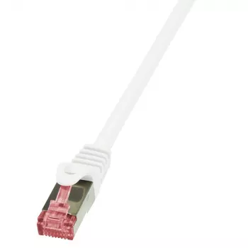 Logilink PrimeLine - Patch-Cable - RJ-45 (M) - RJ-45 (M) - 50 cm - SFTP, PiMF - CAT 6 - sile, halogeenivaba - valge (CQ2021S)