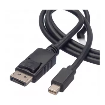 ROLINE - DisplayPort-kaabel - DisplayPort (M) - Mini DisplayPort (M) - 5 m - lukustatav - must (11.04.5637)