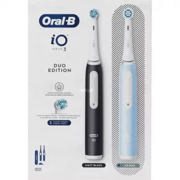 Elektriline hambahari BRAUN Oral-B iO Series 3N — must/sinine, 2 käepidet
