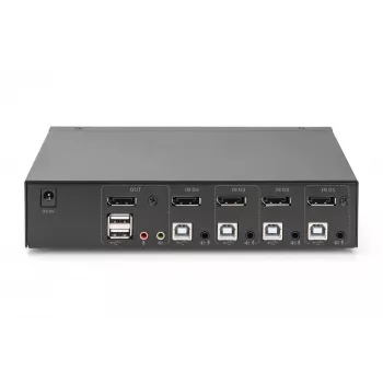 KVM-lüliti Digitus DS-12891 4x1 DP USB 4K Ultra HD