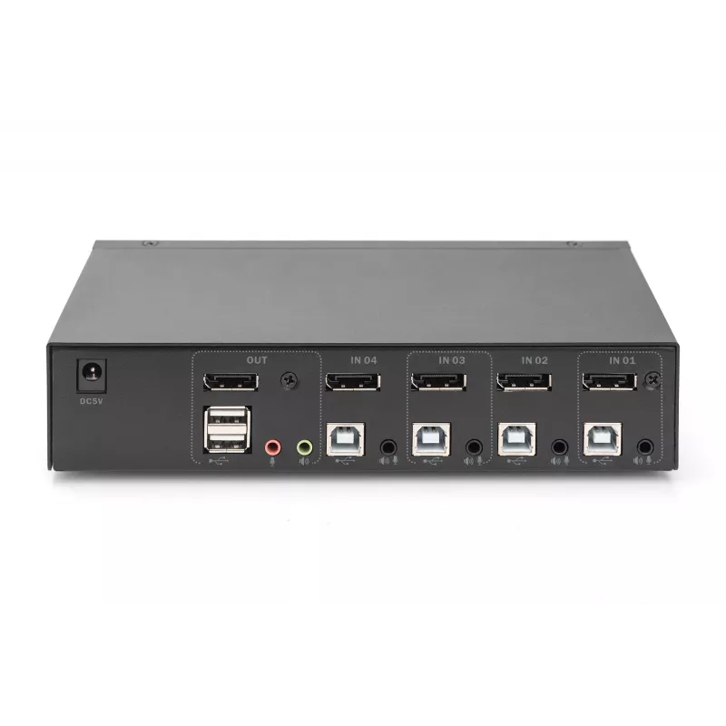KVM-lüliti Digitus DS-12891 4x1 DP USB 4K Ultra HD