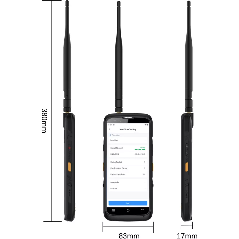 LoRaWAN Wi‑Fi väli testimisseade Milesight FT101-868M — mudel FT101-868M