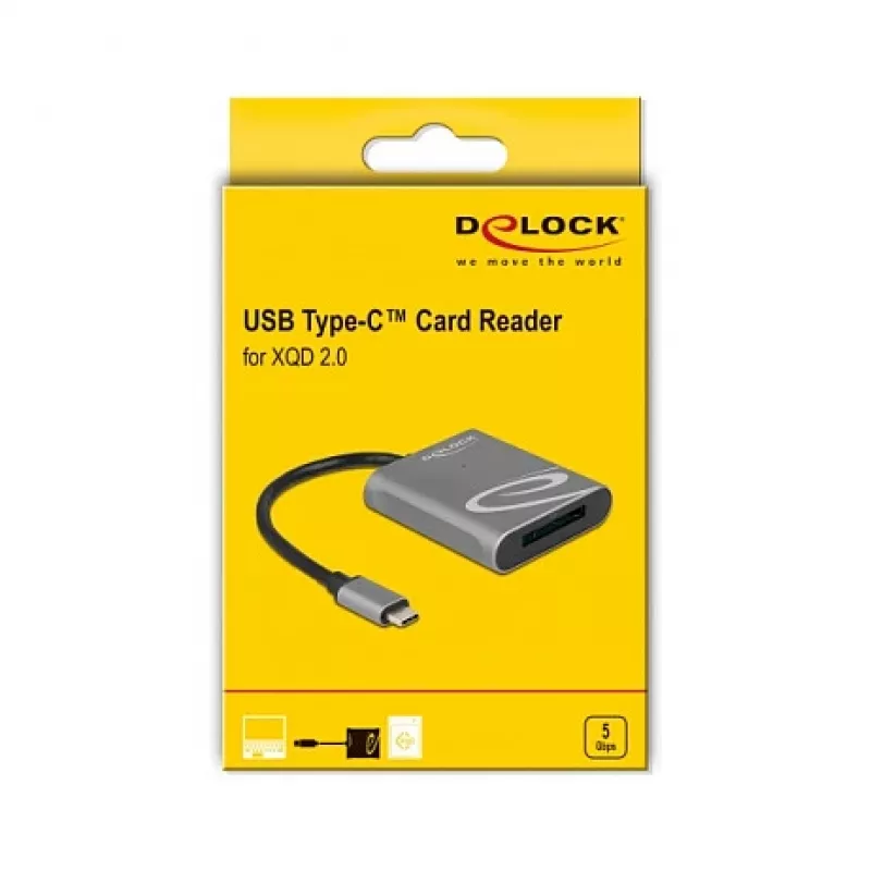 Kaardilugeja DeLOCK 91741 USB 3.2 Gen 1 USB-C must hall
