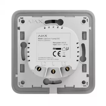 Seinale paigaldatav nutikas valguslüliti Ajax SMART HOME LIGHTCORE 1GANG mudel 52136