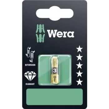 Wera Bit PZD3 L.25mm 1/4 6KT C6,3 BiTors. diamantb. Karte m. 1 tk 855/1 BDC SB (05073338001)