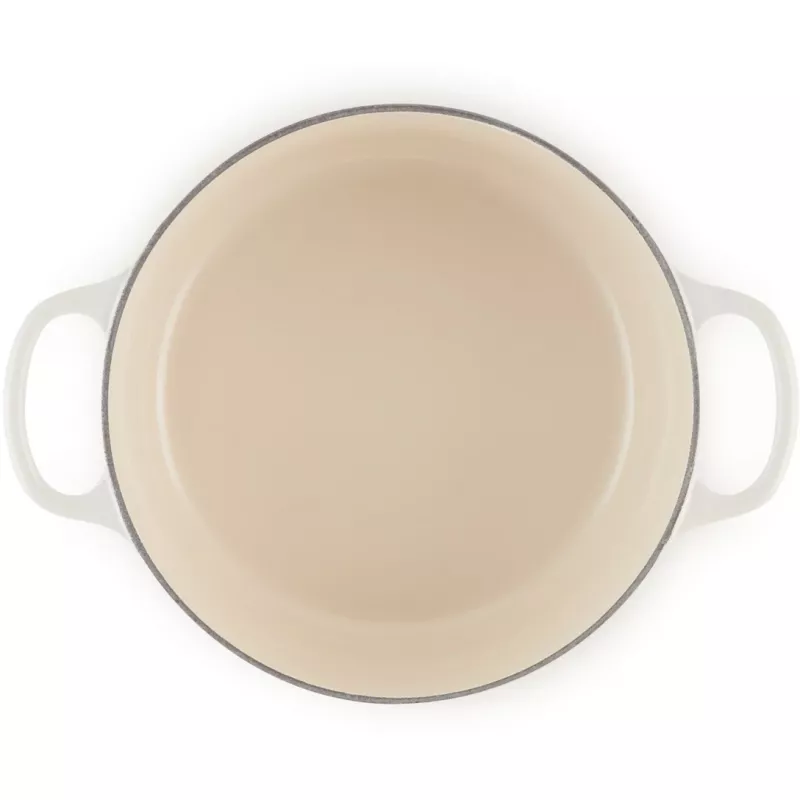 Le Creuset Signature Roaster round 26cm meringue (21177267164430)