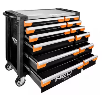 Töökojakapp NEO tools PRO 12 sahtlit 84-225, vastupidav terasest tööriistade hoiustamine