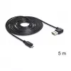 USB-kaabel DeLOCK USB 2.0 5m USB A Micro-USB B Must