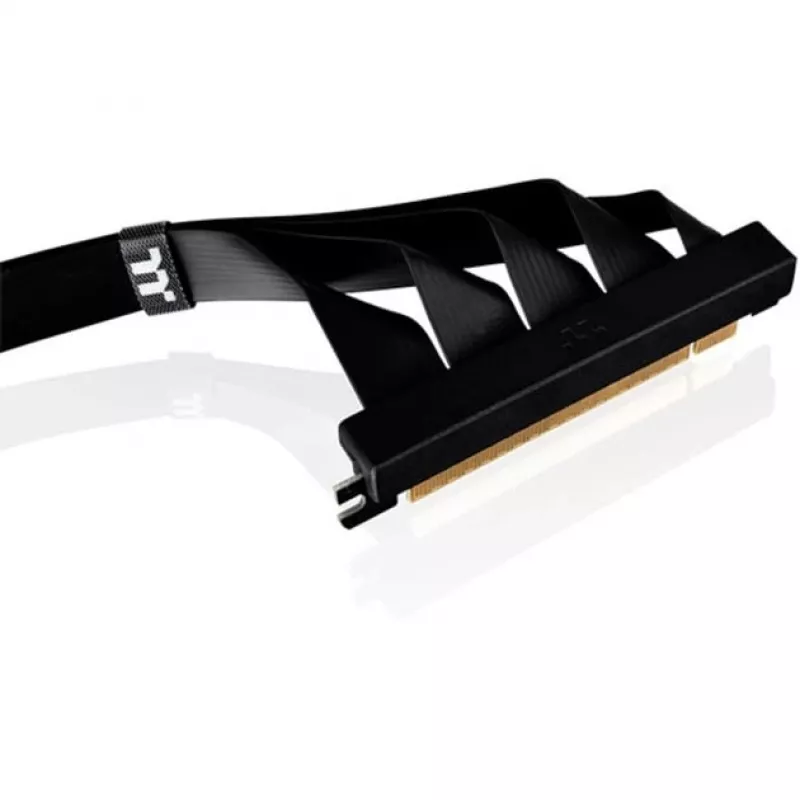 Thermaltake PCI-E 4.0 topelt 90-kraadine riser-kaabel, 40 cm, must