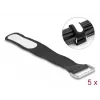 Kaablisidemekinnitus DeLOCK 19603 Takjapaelaga must 127x20mm 5 tk
