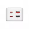 Toitepikendusadapter FIXED FIXCS65-1.5-WH 2× USB-C PD 65W ja 2× USB-A pordiga