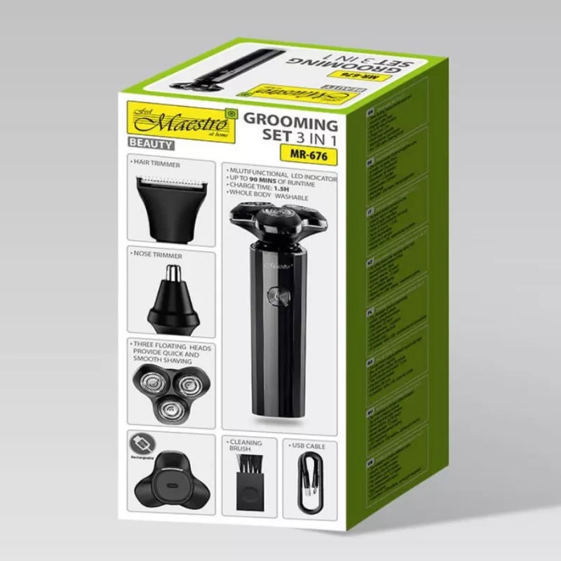 Habemeajamiskomplekt Maestro MR-676 3-in-1 USB-laetav kompaktne disain