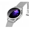 Nutikell ORO-MED ORO-SMART CRYSTAL SILVER — ümmargune metallkorpus, LCD 240×198, 1,04-tolline ekraan, Bluetooth 4.0, veekindel, 120 mAh aku
