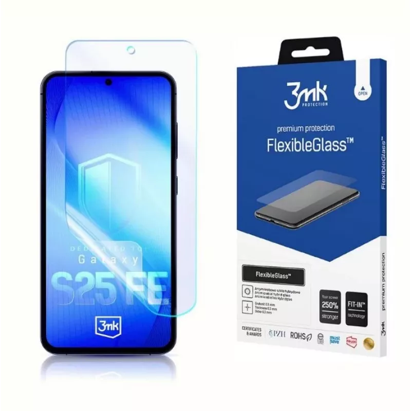 3MK karastatud FlexibleGlass ekraanikaitse Samsung Galaxy S25 FE jaoks mudel