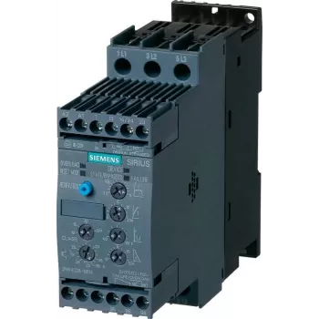 Siemens pehme starteri mootori võimsus 400 V juures 11 kW Mootori võimsus 230 V juures 5.5 kW 400 V/AC nimivool 25 A 3RW4026 (3RW4026-1BB14)