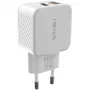 nevox USB PD Type C + USB QC 3.0 laadija 30 W valge (2009)
