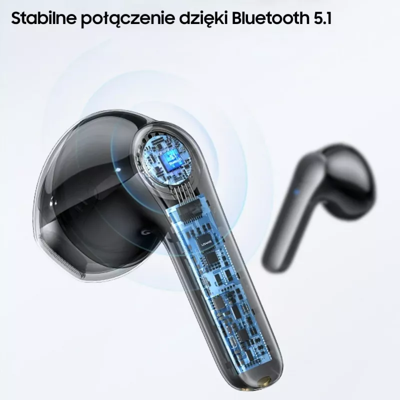 Kõrvaklapid USAMS TWSXH Series Dual Mic Wireless Blue/Blue BHUXH03