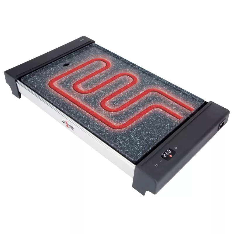 Kontaktgrill Jata JEGR3000 — ristkülikukujuline 480×320 mm, 2700 W, puutetundlik juhtimine, must