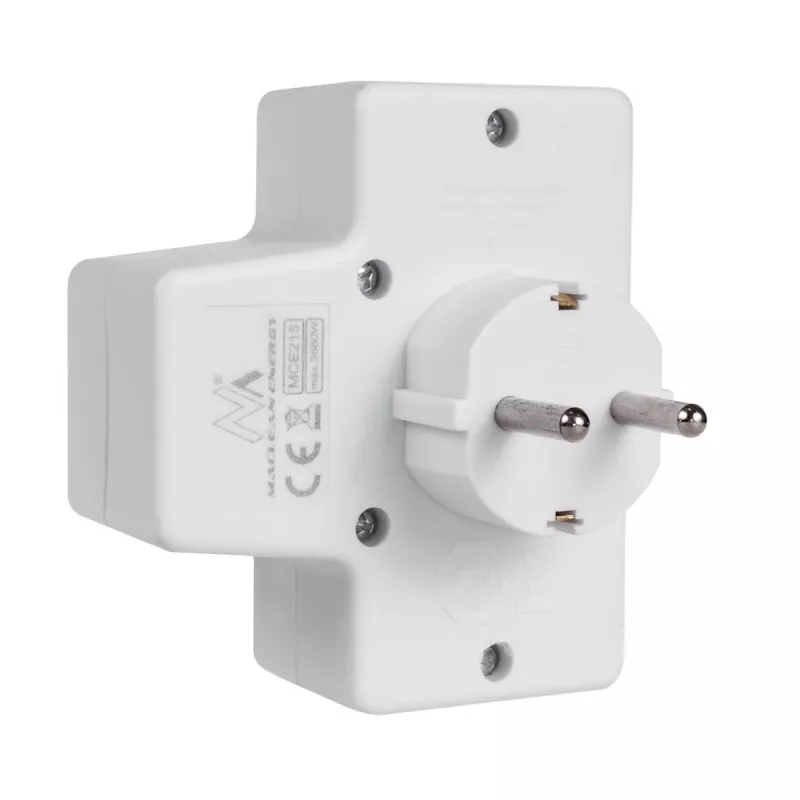 Maclean MCE215 mitmikpistik-adapter, 1x16 A + 2x2.5 A Schuko