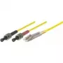 Tecline exertis Connect - Patch-Cable - ST Einzelmodus (M) to LC Single-Modus (M) - 3 m - Fiiberoptiline - 9/125 mikromeetrit - OS2 - Kollane (39989403)