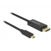 Video kaabli adapter USB USB-C DisplayPort DeLOCK 85255