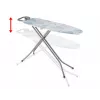 Täissuuruses triikimislaud VILEDA Bravo Plus 143032 — reguleeritav kõrgus 80–97 cm, laud 380×1200 mm, terasvõrgust pealispind