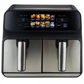 Kuumõhufritüür ProfiCook PC-FR 1287 H — topelt 8 L, 2200 W, puutetundlik LED, must/roostevaba teras